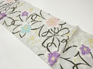 桜尽くし模様織出し袋帯